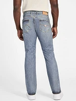 Rodeo Printed Denim Straight Jeans