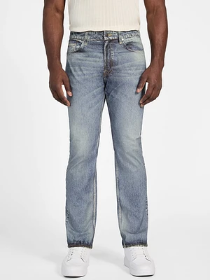 Rodeo Printed Denim Straight Jeans