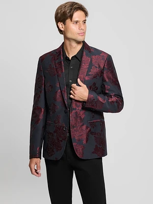 Jacquard Floral Blazer