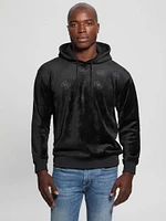 Embossed Velvet Hoodie