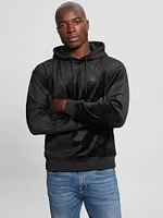 Embossed Velvet Hoodie