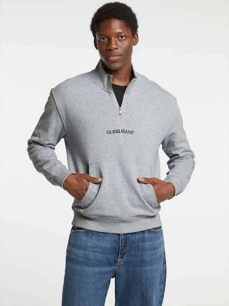 Eco Half-Zip Logo Sweater