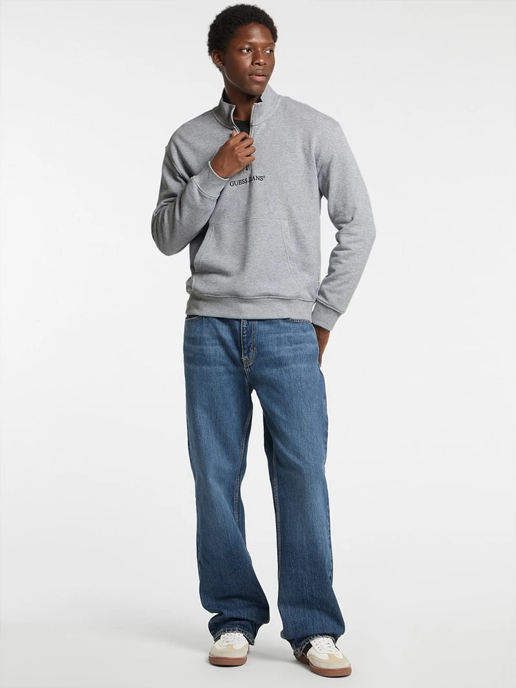 Eco Half-Zip Logo Sweater