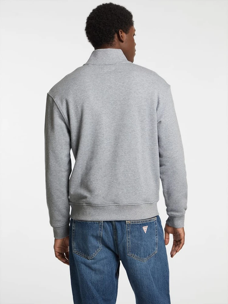 Eco Half-Zip Logo Sweater