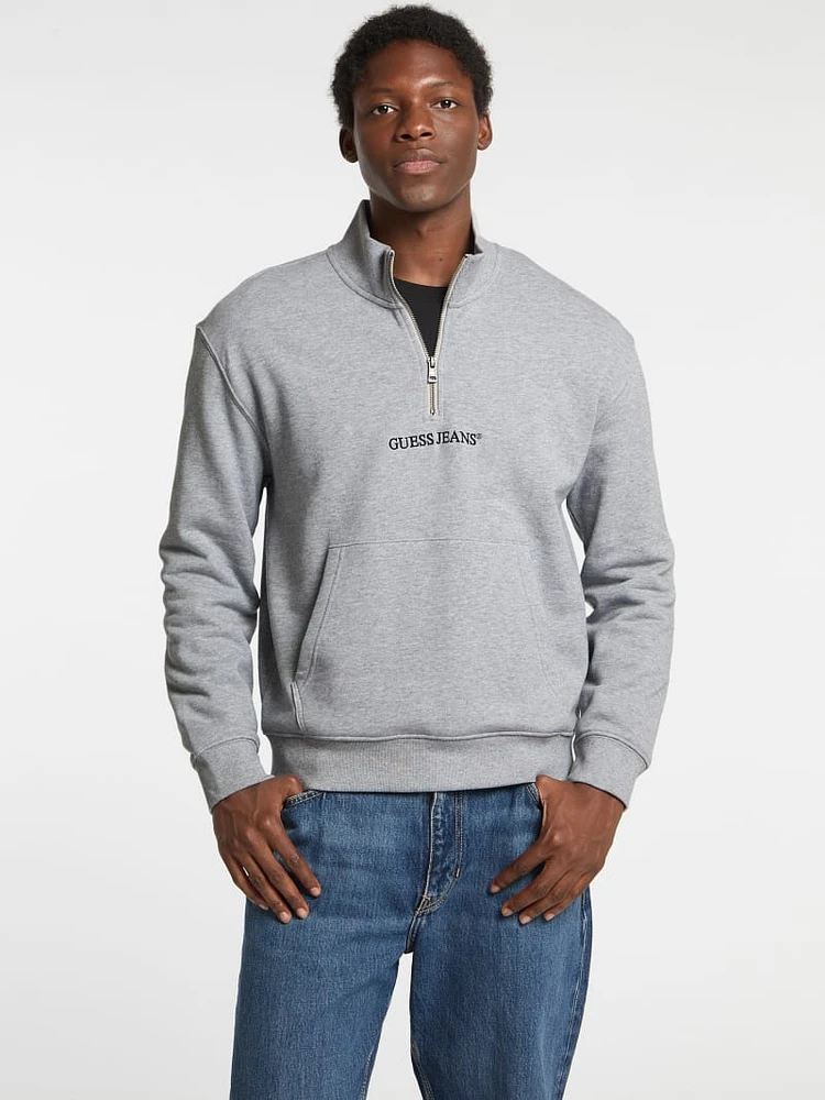 Eco Half-Zip Logo Sweater
