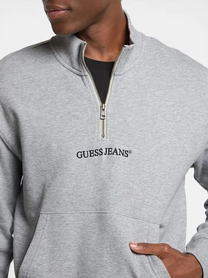 Eco Half-Zip Logo Sweater