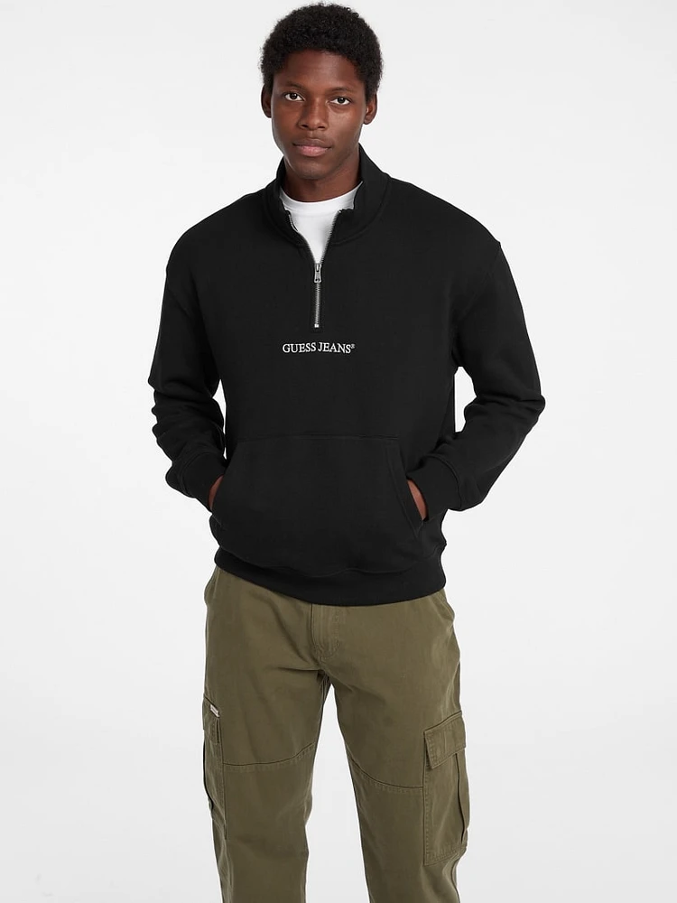 Eco Half-Zip Logo Sweater