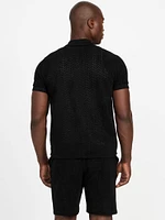 Eco Calvin Chevron-Knit Shirt