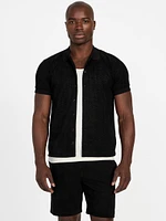 Eco Calvin Chevron-Knit Shirt