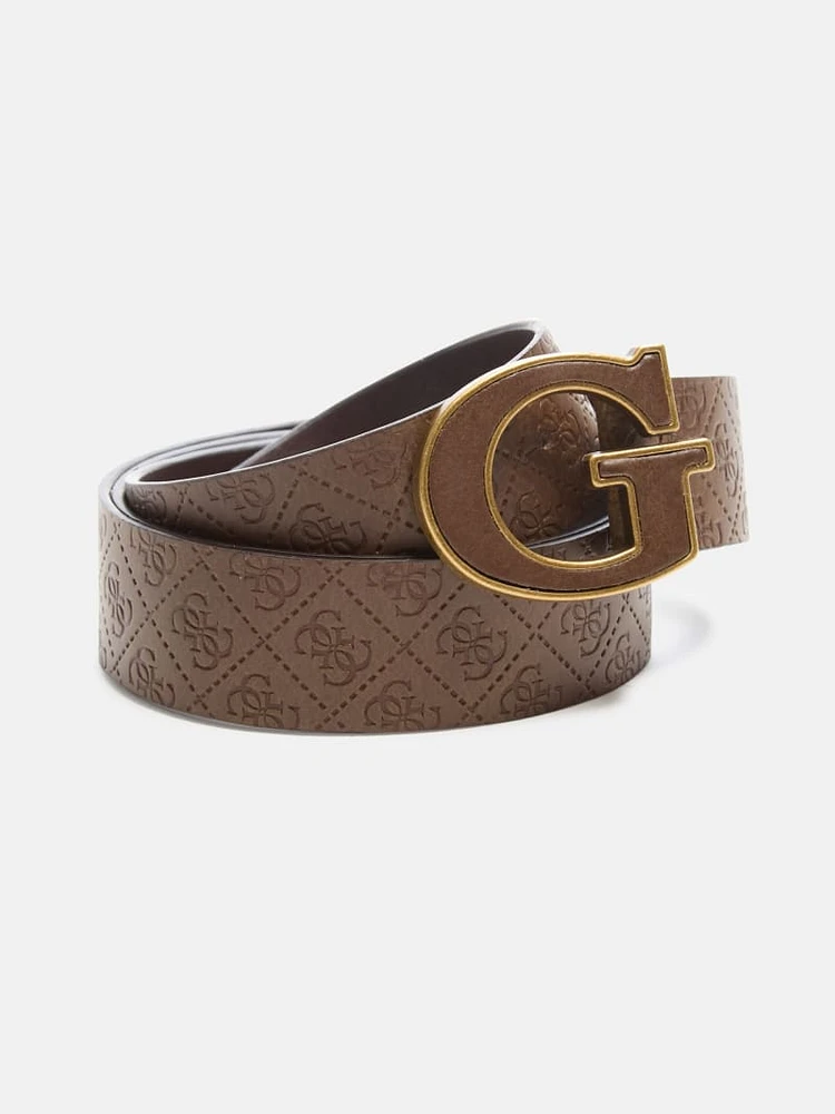 Quattro G Leather Belt