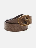 Quattro G Leather Belt