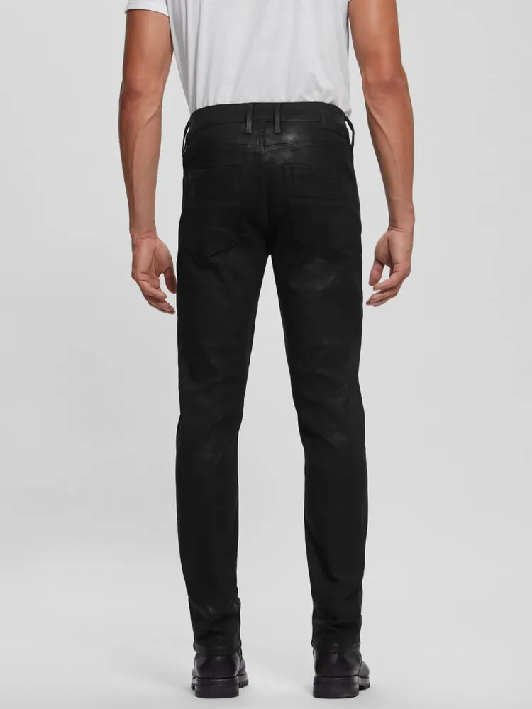 Freeform Coated Moto Tapered Jeans