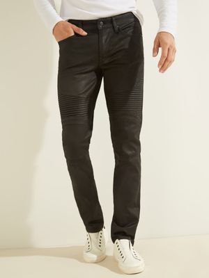 Freeform Coated Moto Tapered Jeans