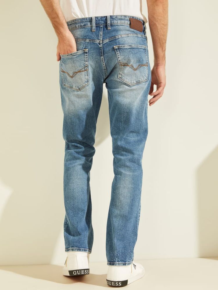 Regular Straight Faded Jeans