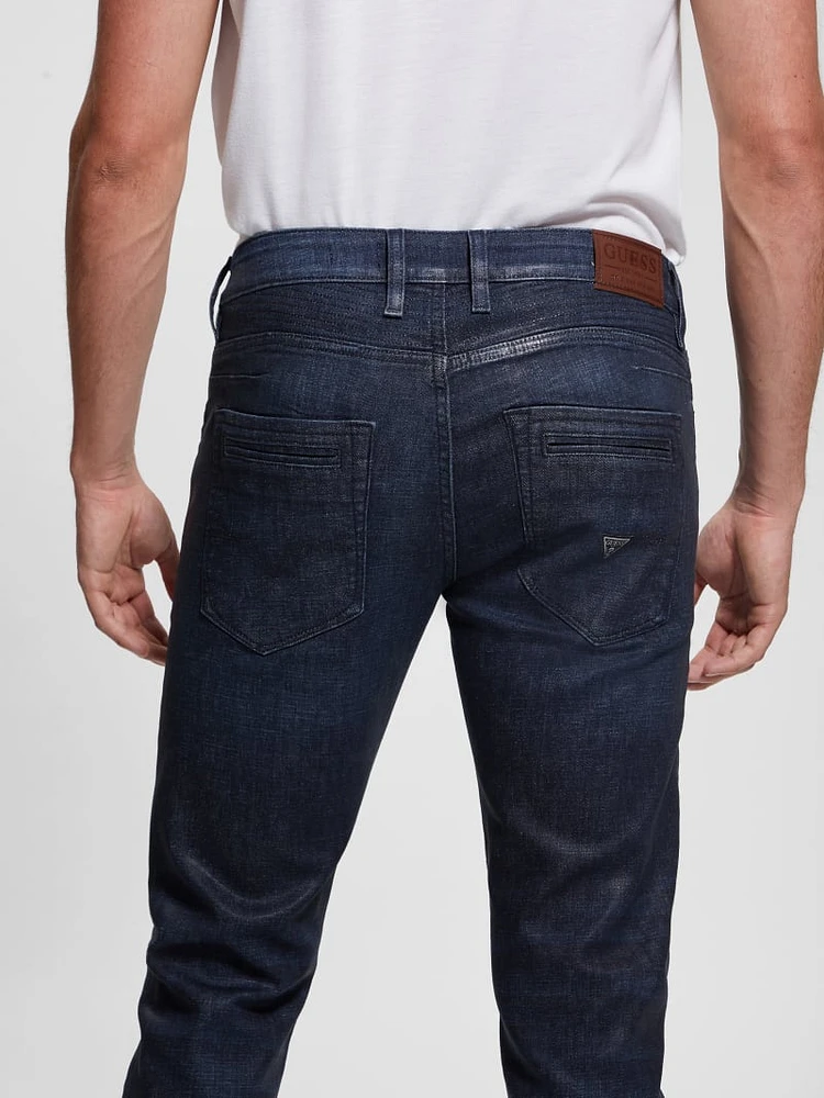 Tapered Zip Pocket Jeans