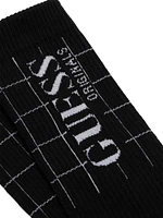 GUESS Originals Grid Crew Socks