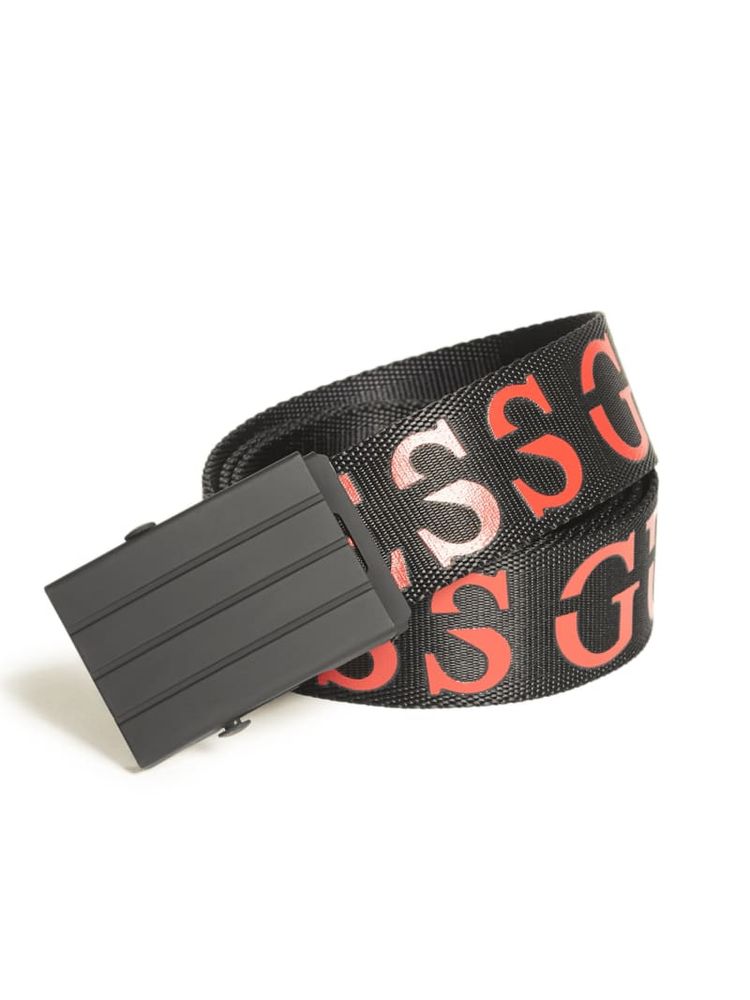 Split Logo Webbed Belt