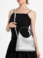 Rosalba Small Metallic Hobo Crossbody