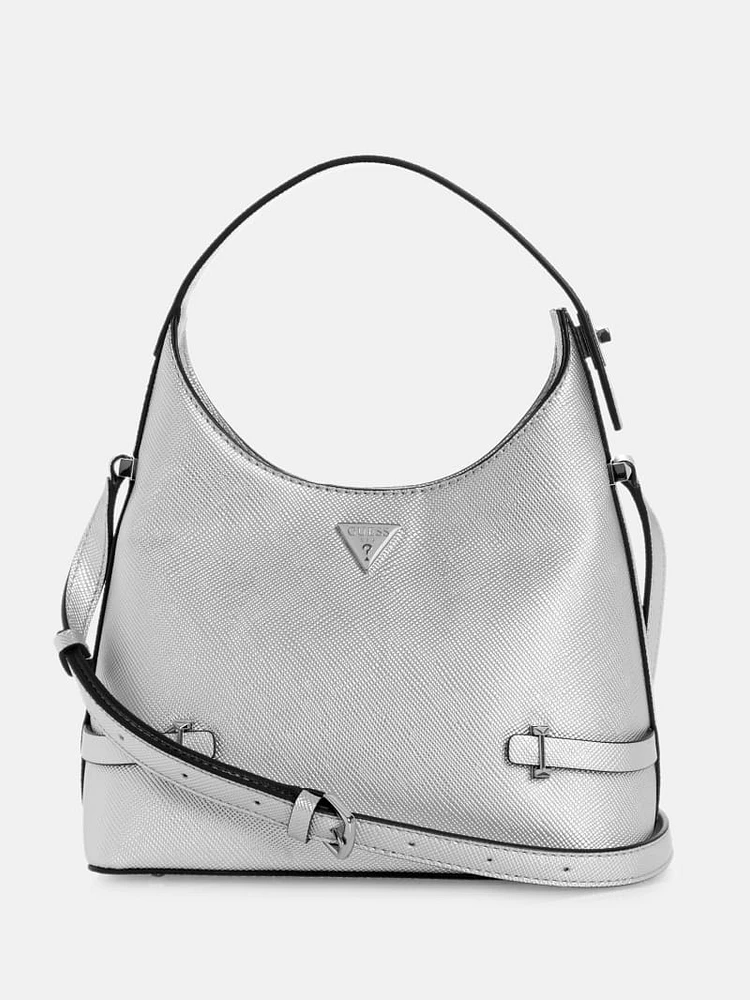 Rosalba Small Metallic Hobo Crossbody