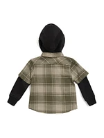 Layered Plaid Shirt (3M-7)