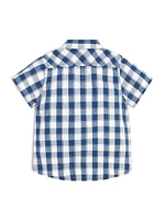 Plaid Poplin Shirt (3M-7)