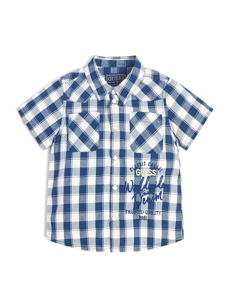 Plaid Poplin Shirt (3M-7)