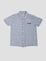 Printed Linen-Blend Shirt (3M-7)