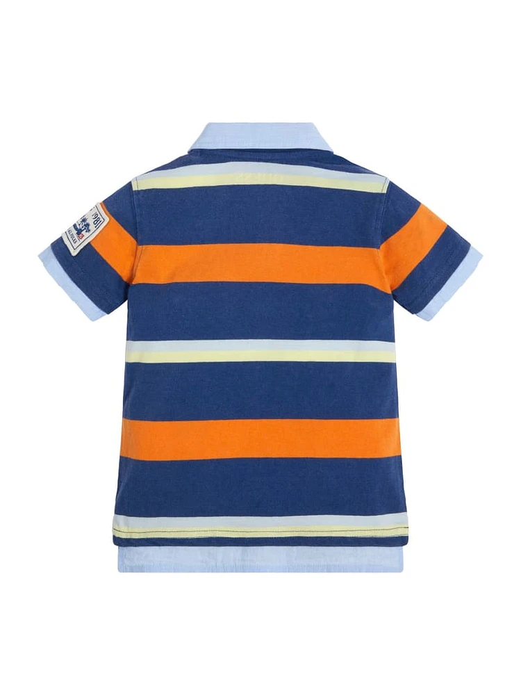 Eco Striped Jersey Polo (3M-7)