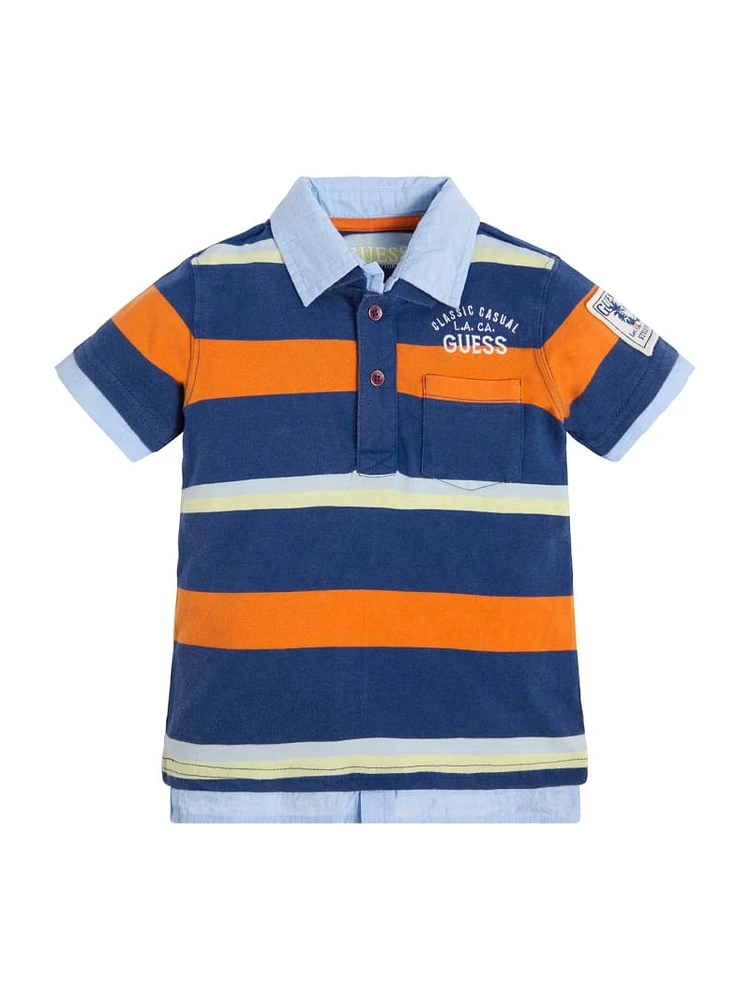 Eco Striped Jersey Polo (3M-7)