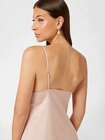 Eco Mini Feather Slip Dress