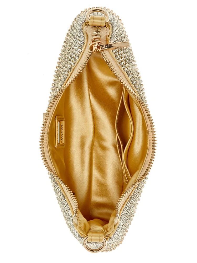 Zalina Ombré Rhinestone Mini Shoulder Bag