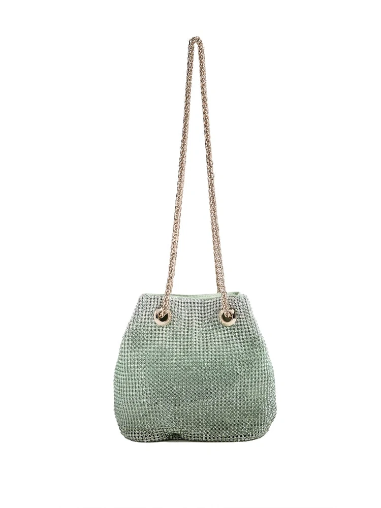 Zalina Ombré Rhinestone Pouch