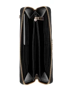 Zarela Debossed Large Zip-Around Wallet