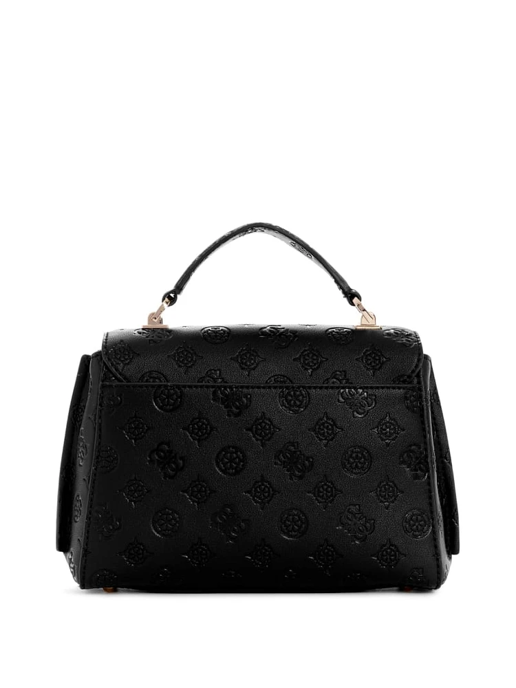 Zarela Debossed Top Handle Bag