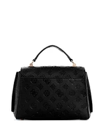 Zarela Debossed Top Handle Bag