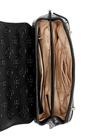 Zarela Debossed Top Handle Bag