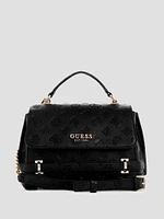 Zarela Debossed Top Handle Bag