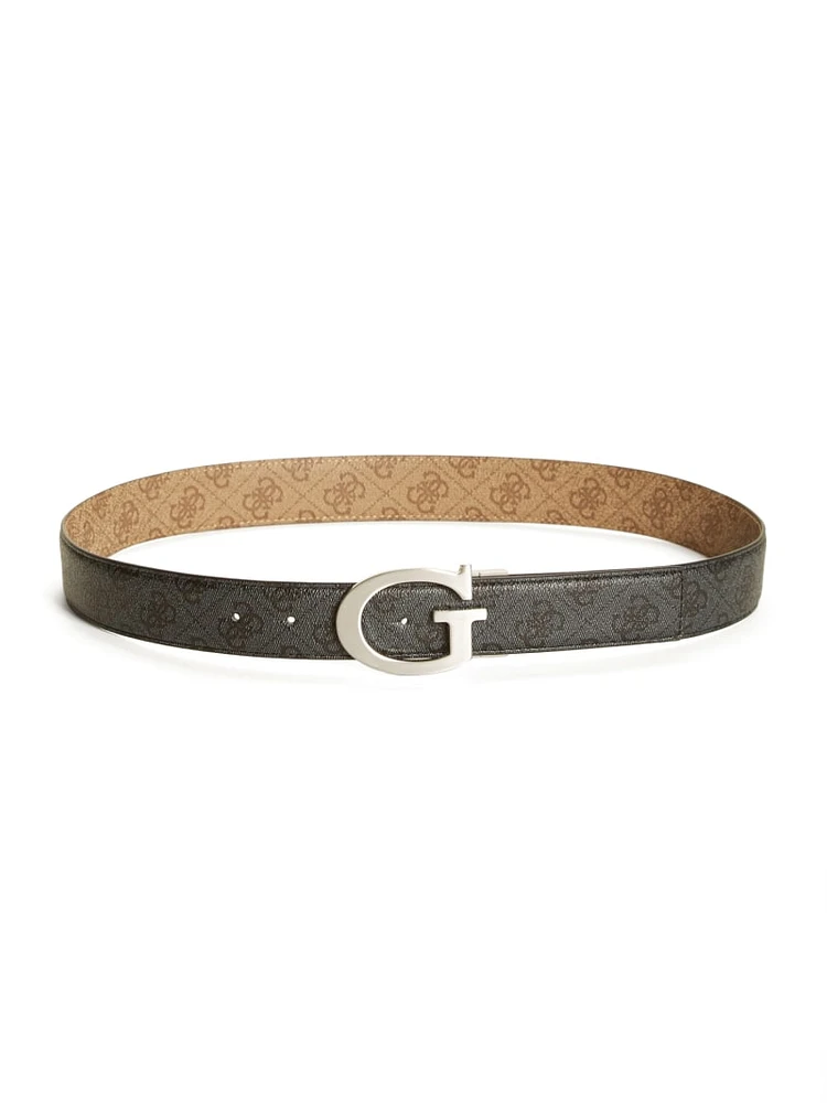 Trey Faux-Leather Signature Belt