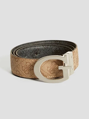 Trey Faux-Leather Signature Belt