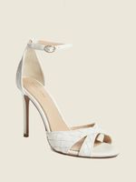 Abieli Woven Leather Stiletto Sandal