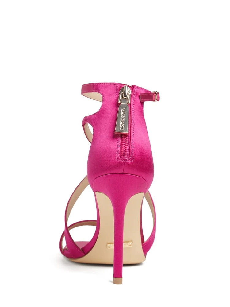 Satin Strappy Heel