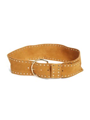 Studded Suede Leather Belt