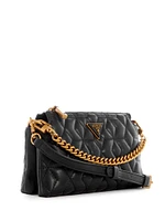 Elenia Quilted Top-Zip Mini Crossbody