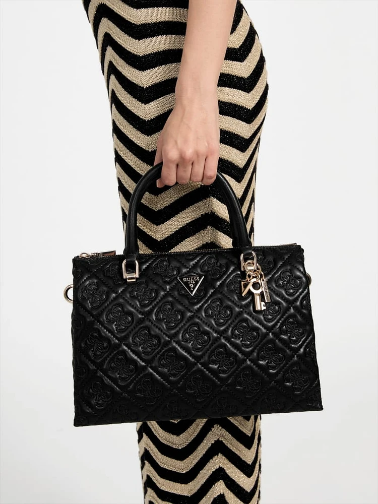 Eco Adelasia Quilted Logo Satchel