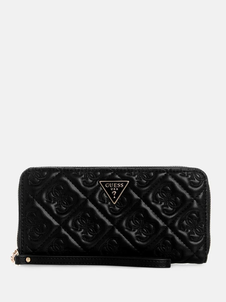 Eco Adelasia Quilted Logo Large Wallet