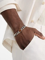 Silver-Tone Tigers Eye Bracelet