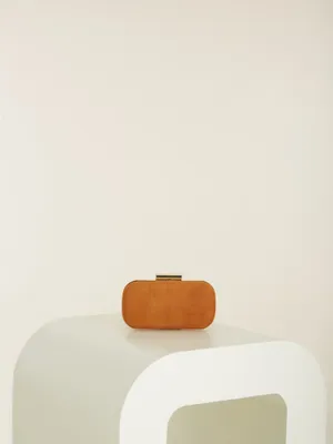 Suede Leather Clutch