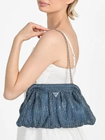 Zalina Rhinestone Frame Clutch