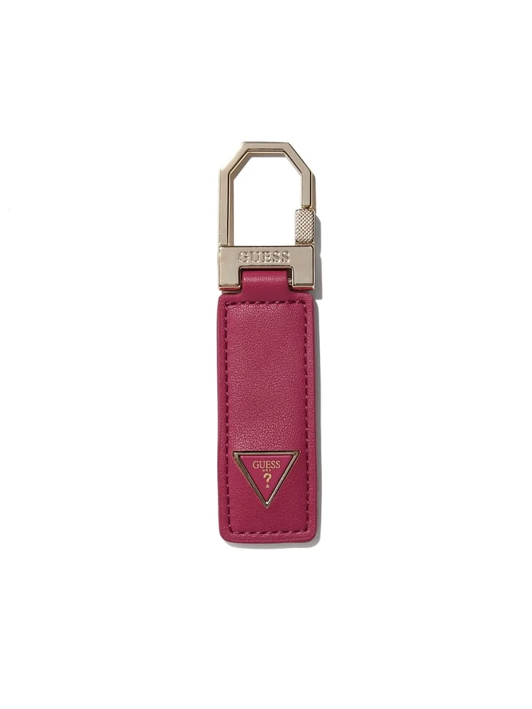 Faux-Leather Key Ring