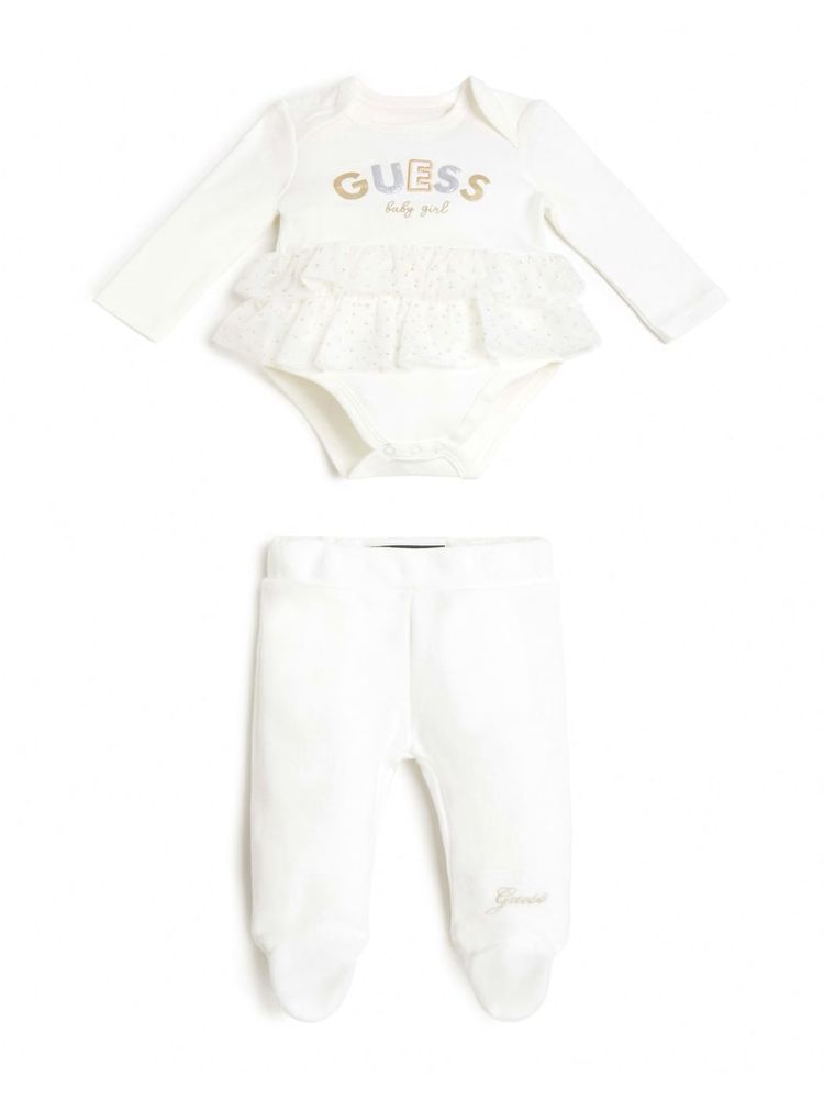 Velour and Tulle Bodysuit Leggings Set (0-24M)